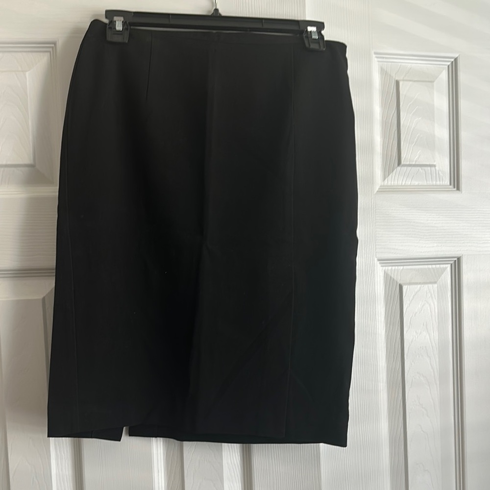 Black Knee-Length Pencil Skirt for Work.  Size 3.
